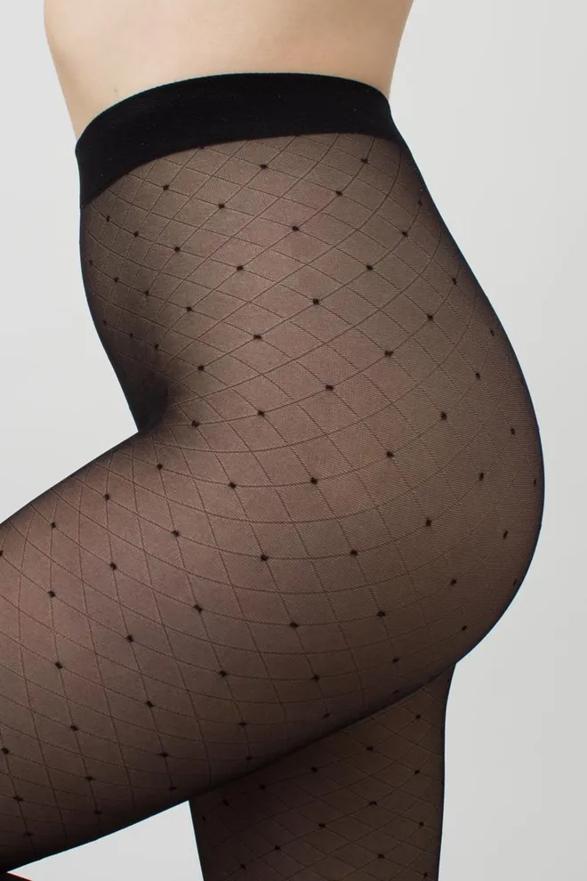 Колготки с имитацией сетки Afina 40 den model 3 Giulia (nero)