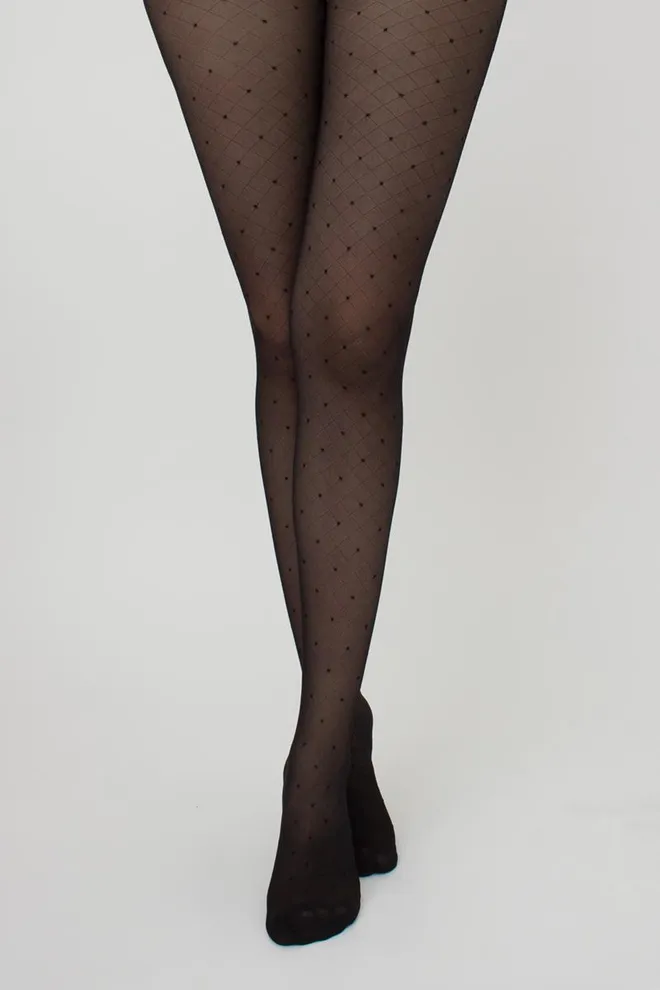 Колготки с имитацией сетки Afina 40 den model 3 Giulia (nero)