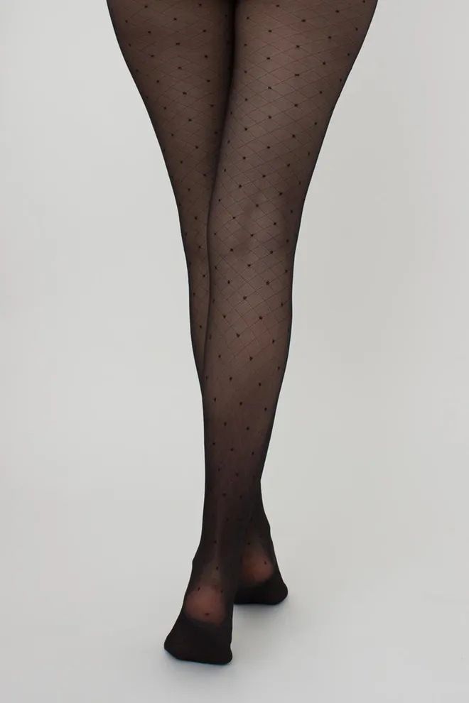 Колготки с имитацией сетки Afina 40 den model 3 Giulia (nero)