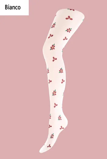 Детские колготки в цветочек Alana 20 den model 1 Giulia (bianco)