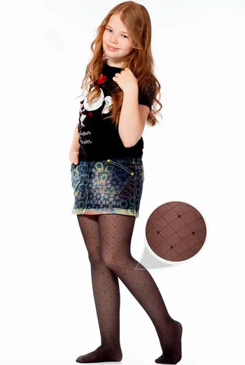 Детские колготки в горох Alexa 40 den model 1 Giulia (nero)