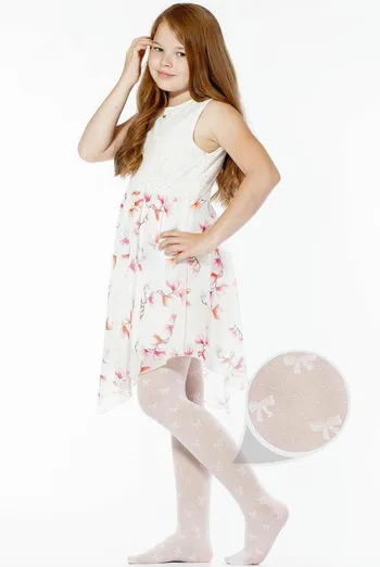 Детские колготки с бантиками Alexa 40 den model 2 Giulia (bianco) Детские колготки с бантиками Alexa 40 den model 2 Giulia (bianco)