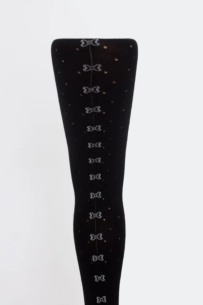 Детские колготки с бантиками Alisa model 1 Giulia (nero)