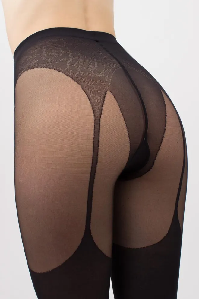 Колготки с имитацией чулок под пояс Alliance 60 model 3 Giulia (nero)