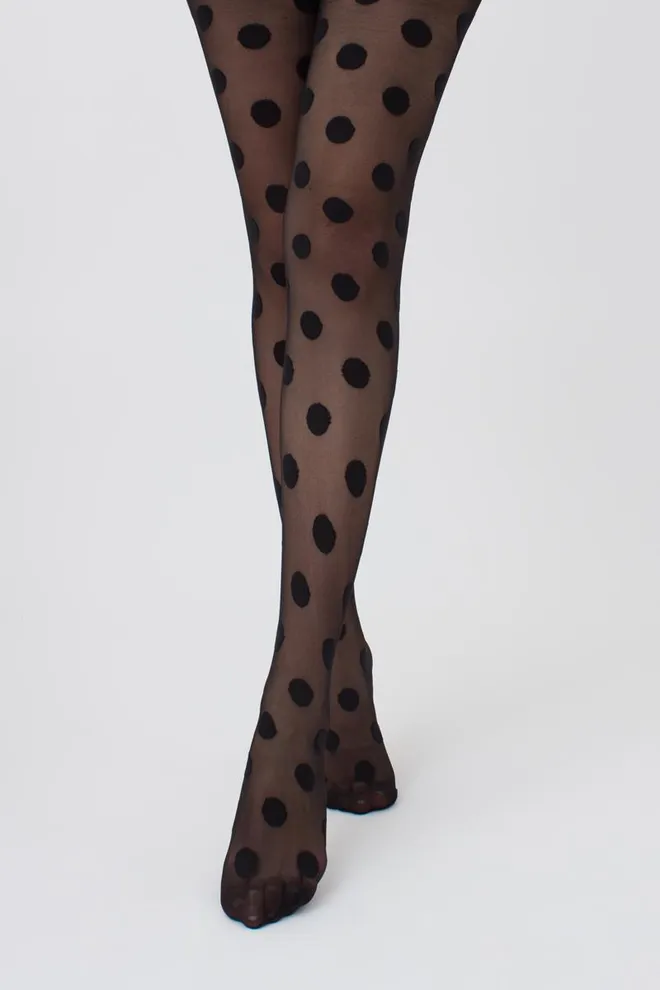 Колготки в горох Amalia 20 den model 12 Giulia (nero), черный