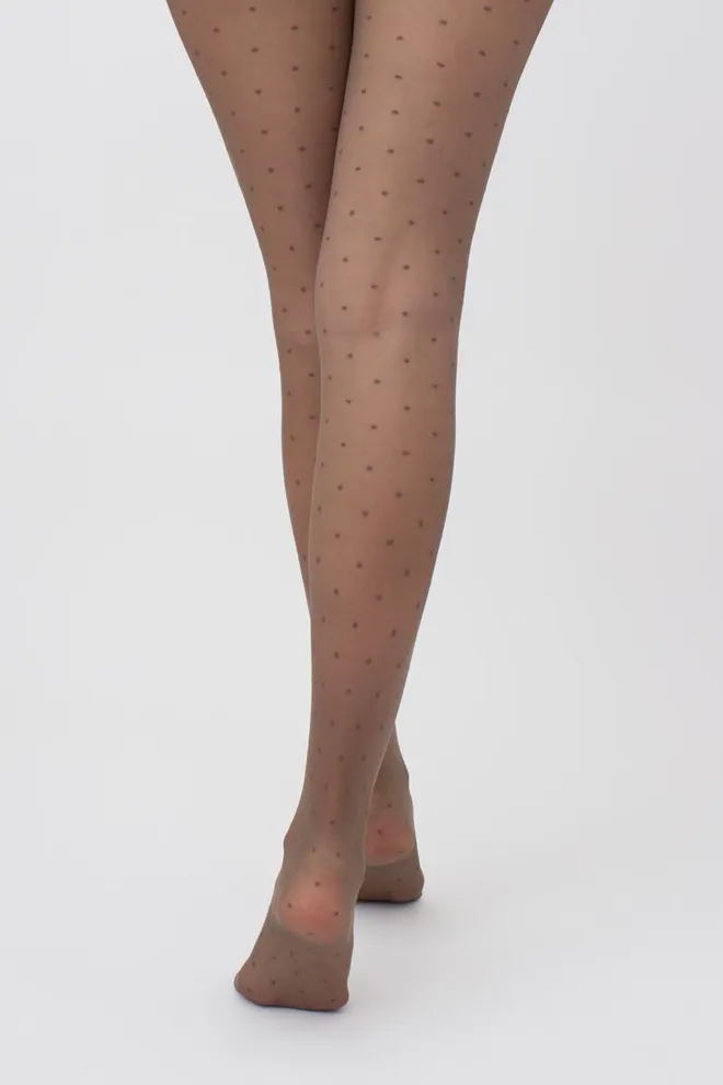 Колготки в горох Amalia 20 den model 1 Giulia (tabaco), коричневый
