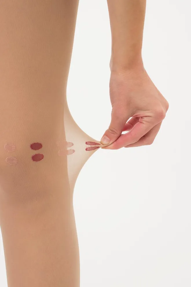 Колготки с принтом Aria 40 den model 2 Giulia (glace/marsala)