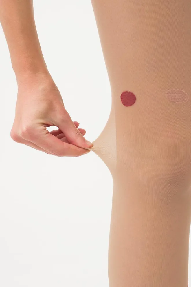 Колготки с принтом Aria 40 den model 2 Giulia (glace/marsala)