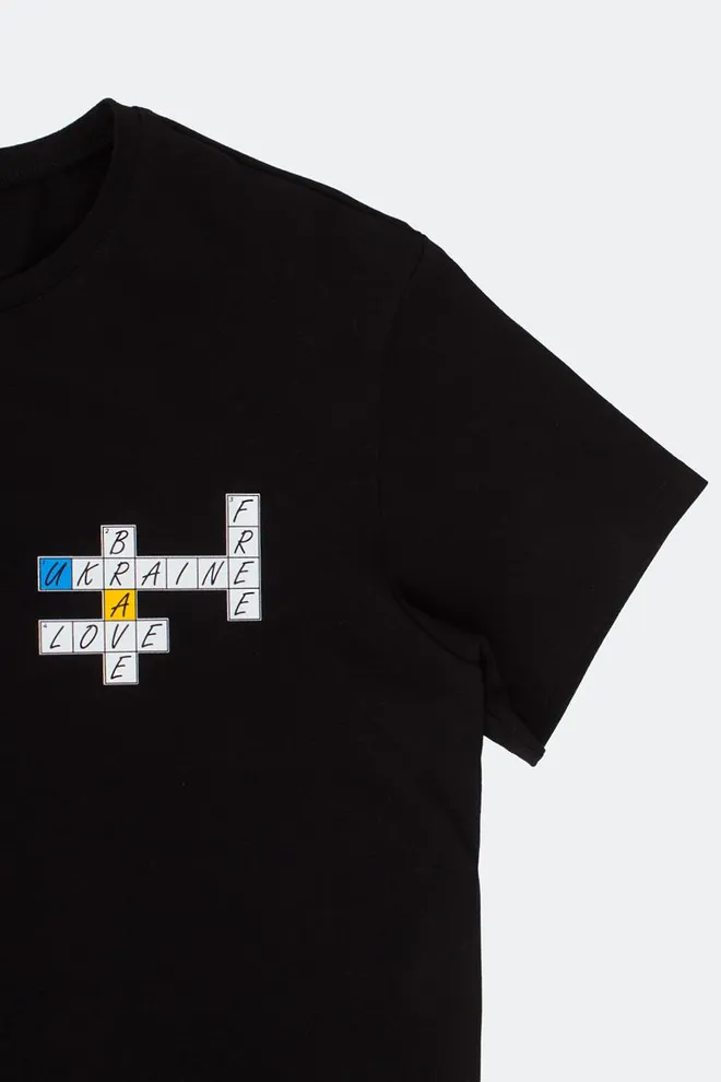 Футболка мужская Adam 49/409/010 Giulia (black/crossword)