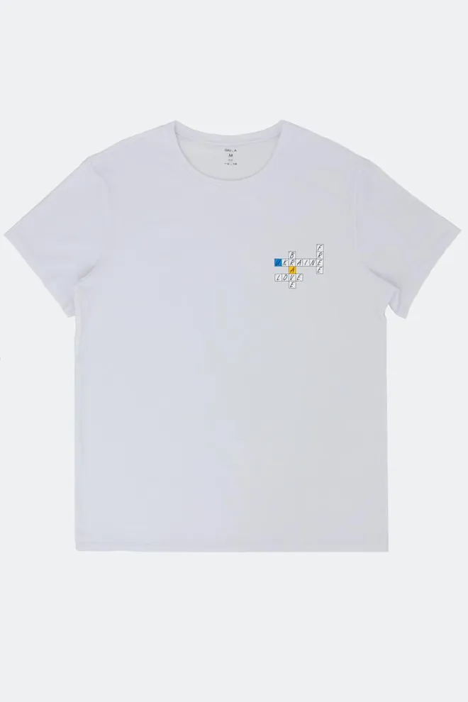 Футболка мужская Adam 49/409/010 Giulia (white/crossword)