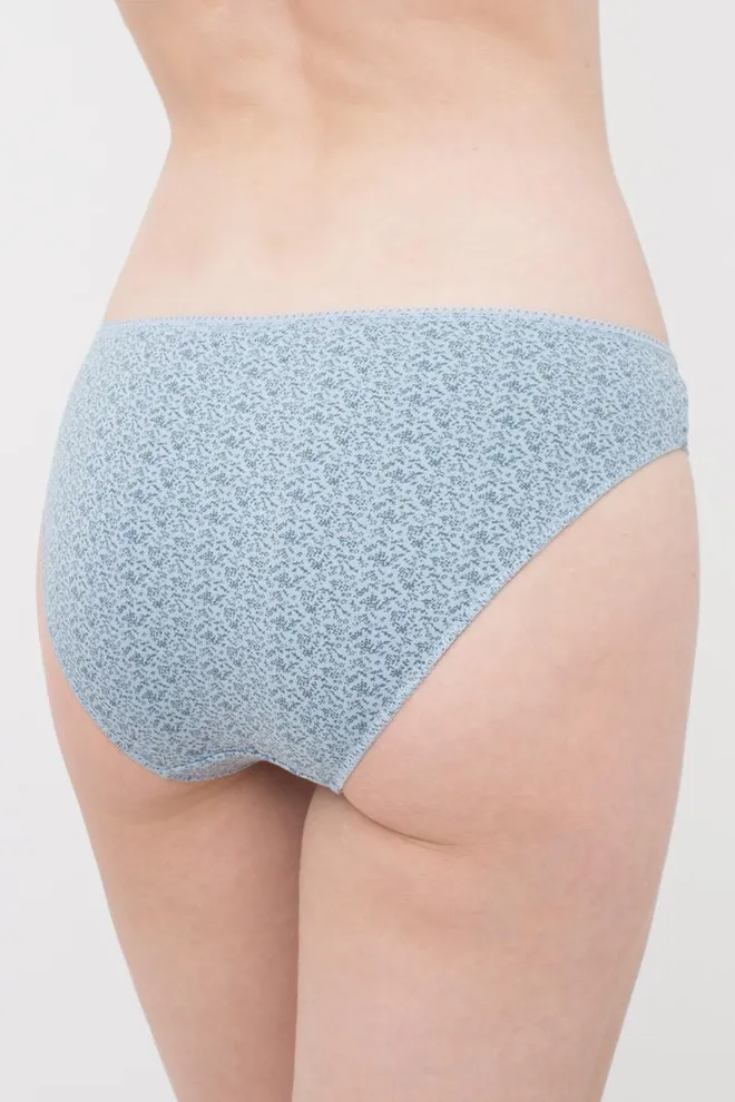 Трусики слипы из хлопка Alanya 2314/60 Giulia (print light gray)