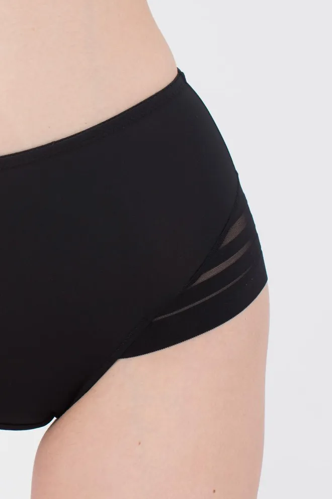 Женские высокие трусы слипы Allegra 2301/20 Giulia (black)