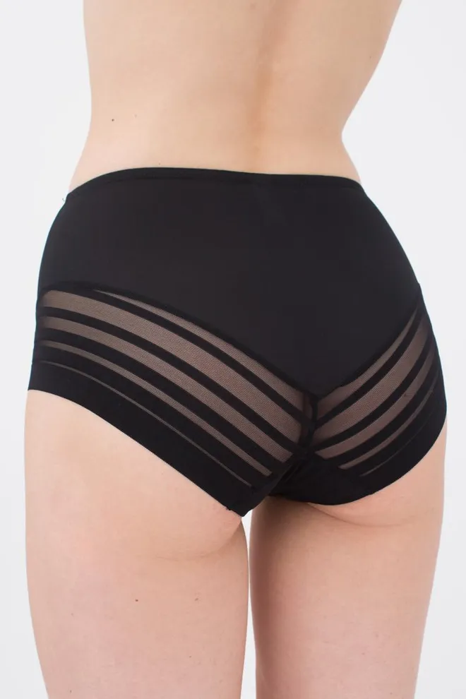 Женские высокие трусы слипы Allegra 2301/20 Giulia (black)