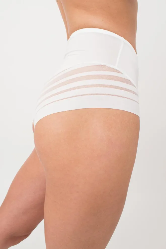 Женские высокие трусы слипы Allegra 2301/20 Giulia (whisper white)