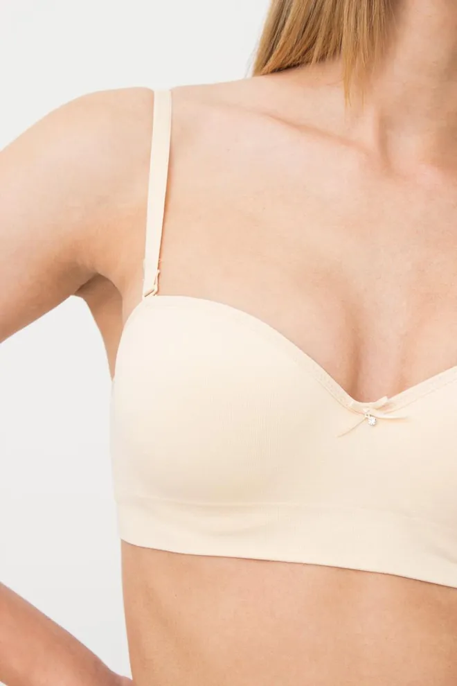 Бюстгальтер топ с формованной чашкой Amanda 1183/20 Giulia (beige), бежевый