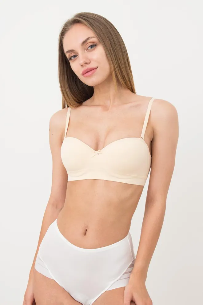 Бюстгальтер топ с формованной чашкой Amanda 1183/20 Giulia (beige), бежевый