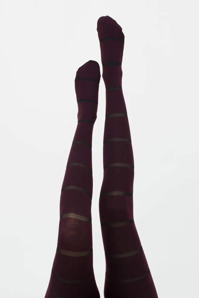 Колготки женские теплые с узором Background 150 den model 3 Giulia (vintage grape)