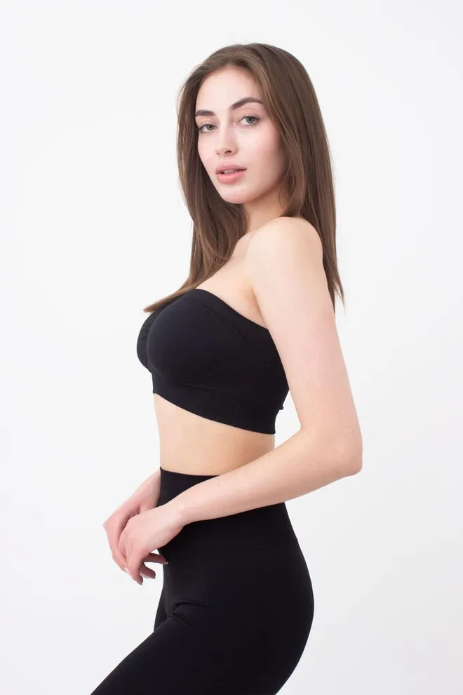 Топ бандо без бретелей Bandeau Giulia (black)
