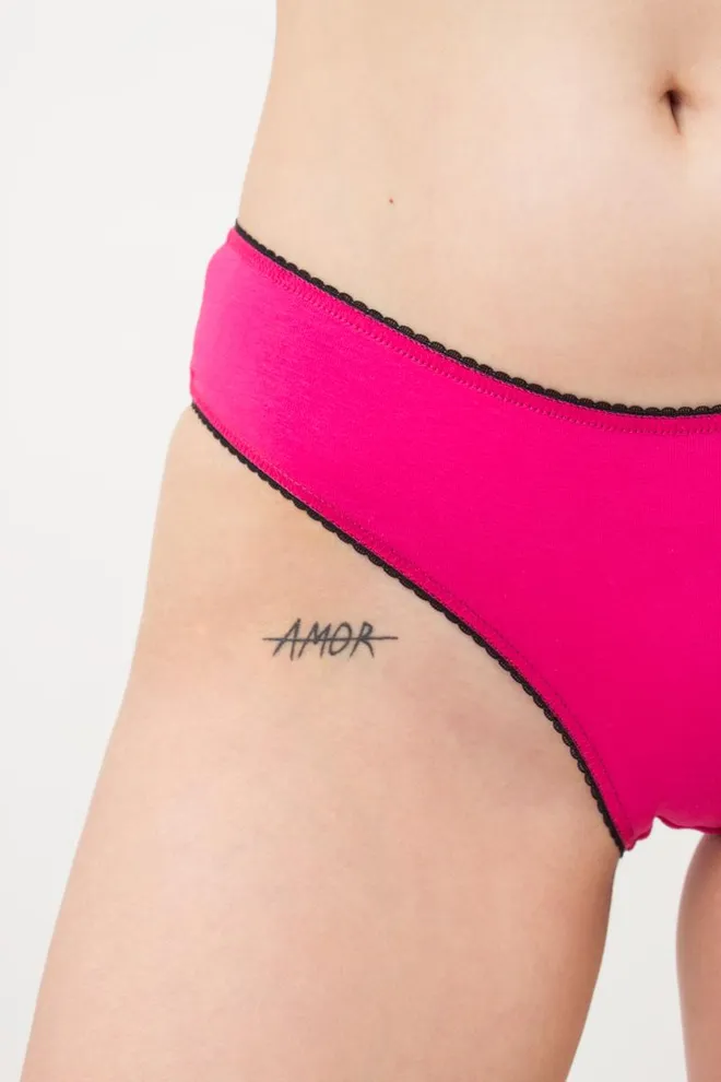 Женские трусы слипы Basic 2301/60 Giulia (raspberry)