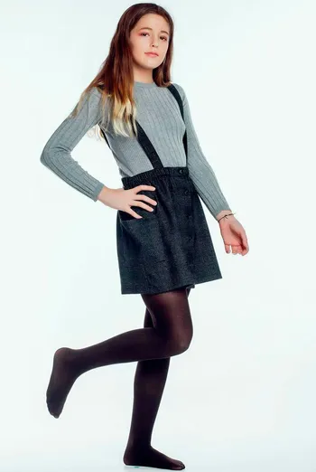 Детские однотонные колготки из микрофибры Betty 80 den Giulia (caffe), коричневый Детские однотонные колготки из микрофибры Betty 80 den Giulia (caffe), коричневый