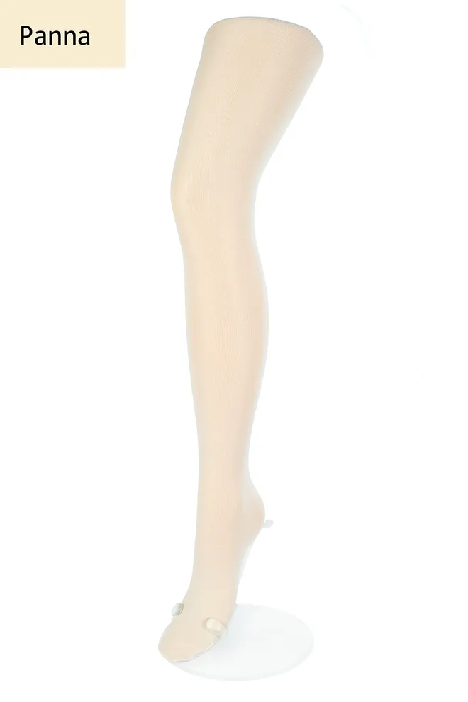 Дитячі однотонні колготки з мікрофібри Betty 80 den Giulia (panna)