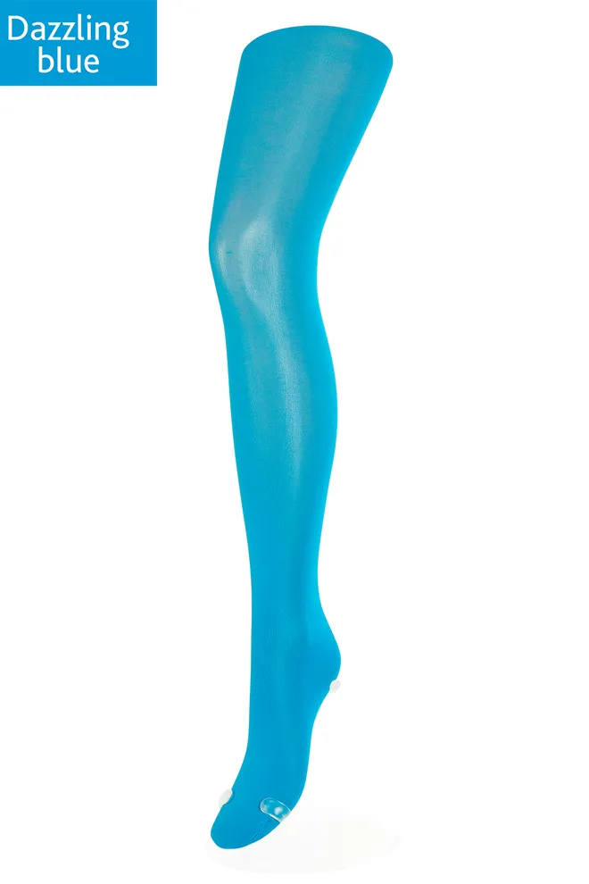 Дитячі однотонні колготки з мікрофібри Betty 80 den Giulia (dazzling blue)