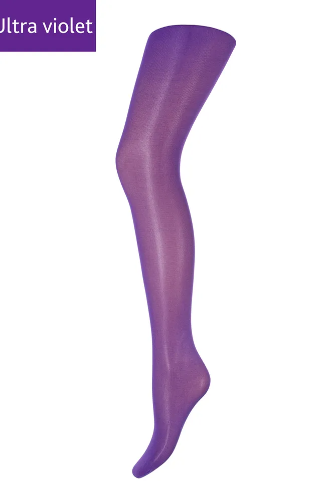 Дитячі однотонні колготки з мікрофібри Betty 80 den Giulia (ultra violet)