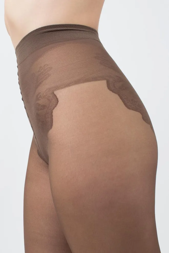 Классические колготки Bikini 40 den Giulia (tabaco), коричневый