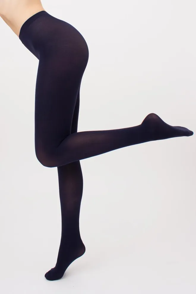 Теплые колготки из микрофибры Blues 100 den Giulia (deep navy)