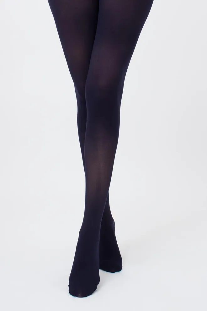 Цветные колготки из микрофибры Blues 70 den Giulia (deep navy)