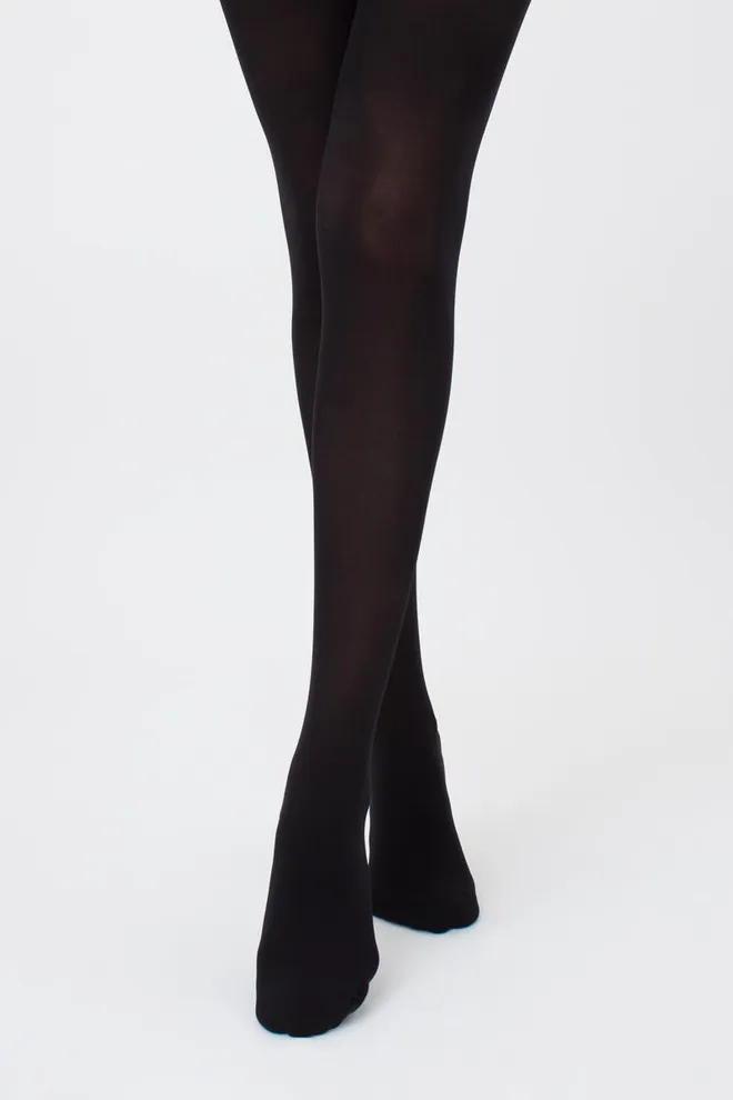 Цветные колготки из микрофибры Blues 70 den Giulia (nero)