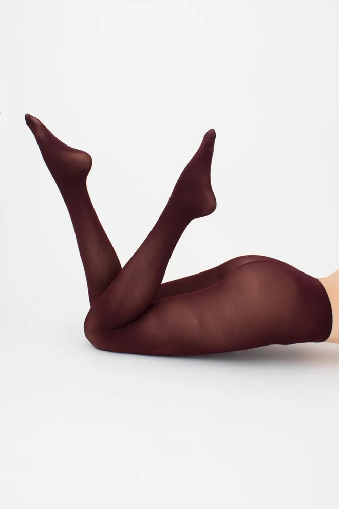 Цветные колготки из микрофибры Blues 70 den Giulia (marsala)