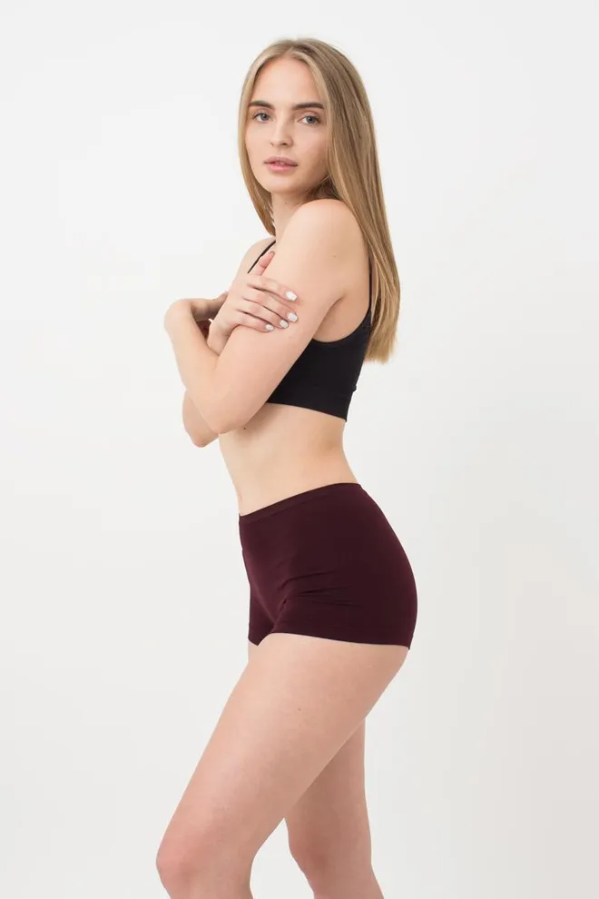 Женские бесшовные трусы-шорты Boxer Briefs Color Giulia (marsala)