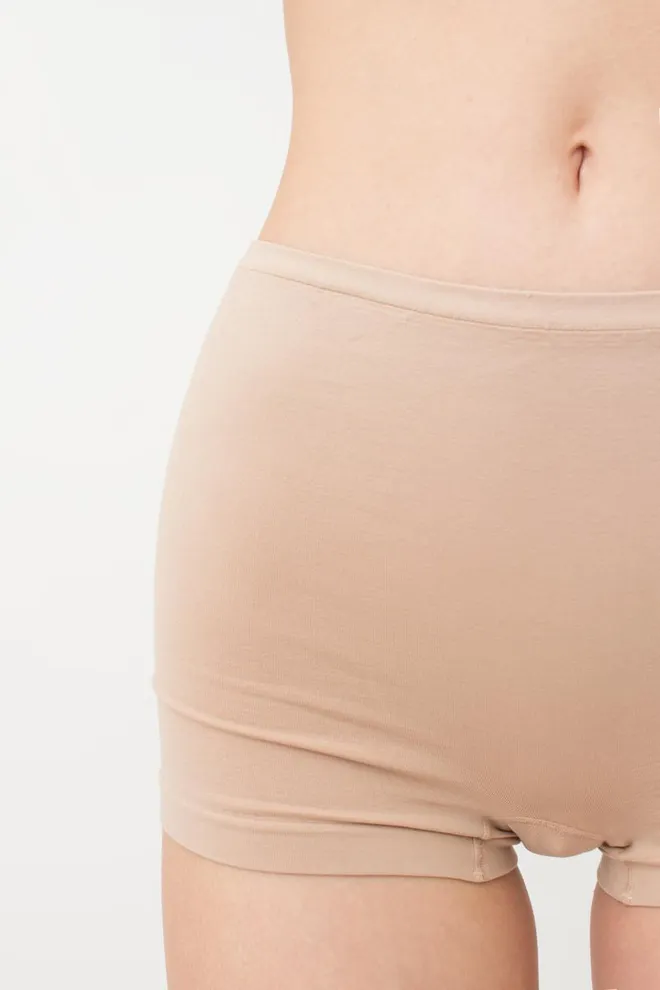 Женские бесшовные трусы-шорты Boxer Briefs Giulia (naturale), бежевый