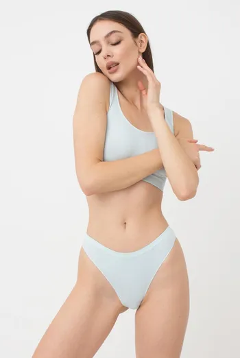 Женские бесшовные трусы бразилиана Brasilian briefs color Giulia (spun sugar)