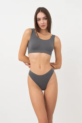 Женские бесшовные трусы бразилиана Brasilian briefs color Giulia (poppy seed)