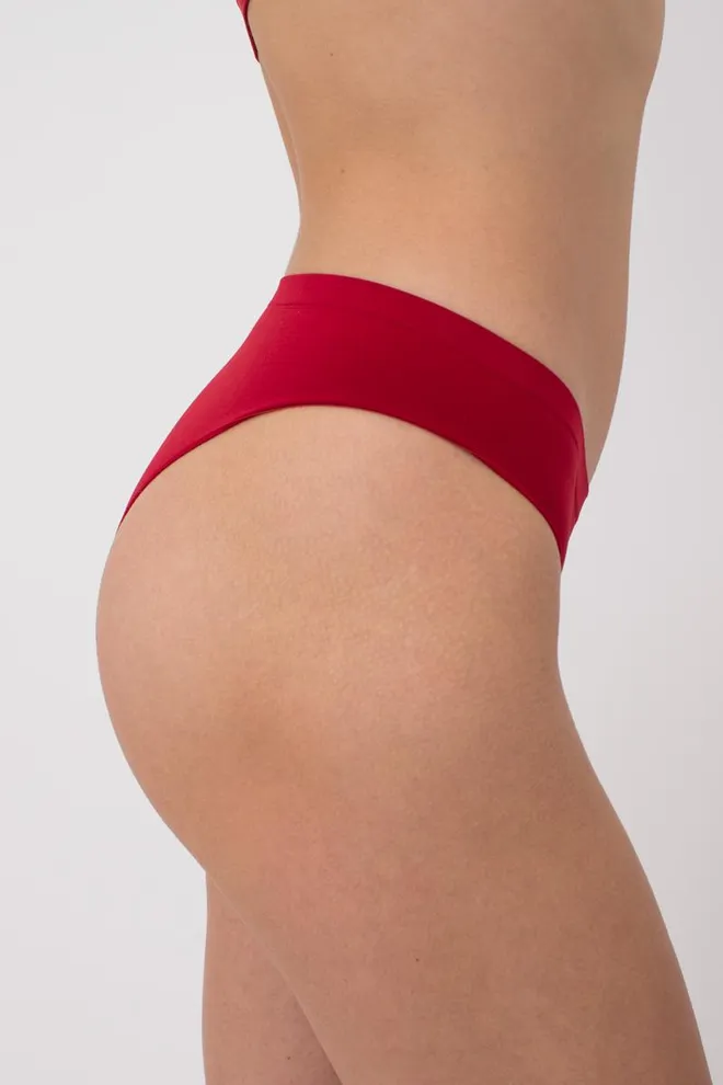 Женские бесшовные трусы бразилиана Brasilian briefs color Giulia (winery), бордовый