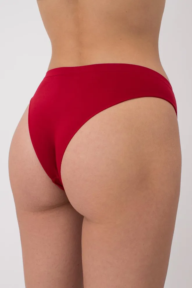 Женские бесшовные трусы бразилиана Brasilian briefs color Giulia (winery), бордовый