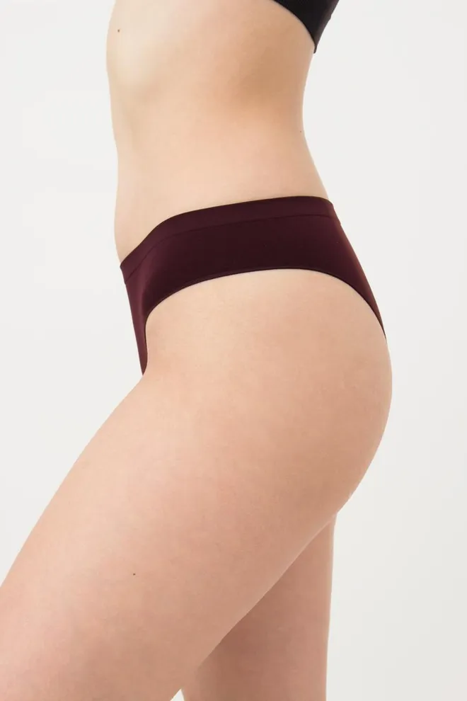 Женские бесшовные трусы бразилиана Brasilian briefs color Giulia (marsala)