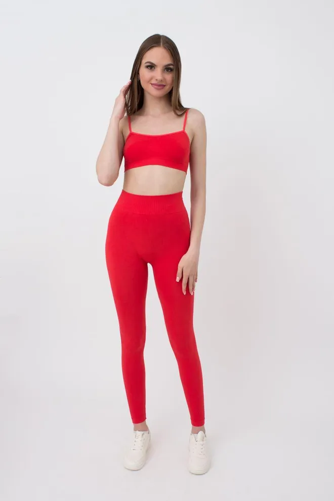 Безшовний топ на тонких бретелях Brassiere Giulia (poinciana)