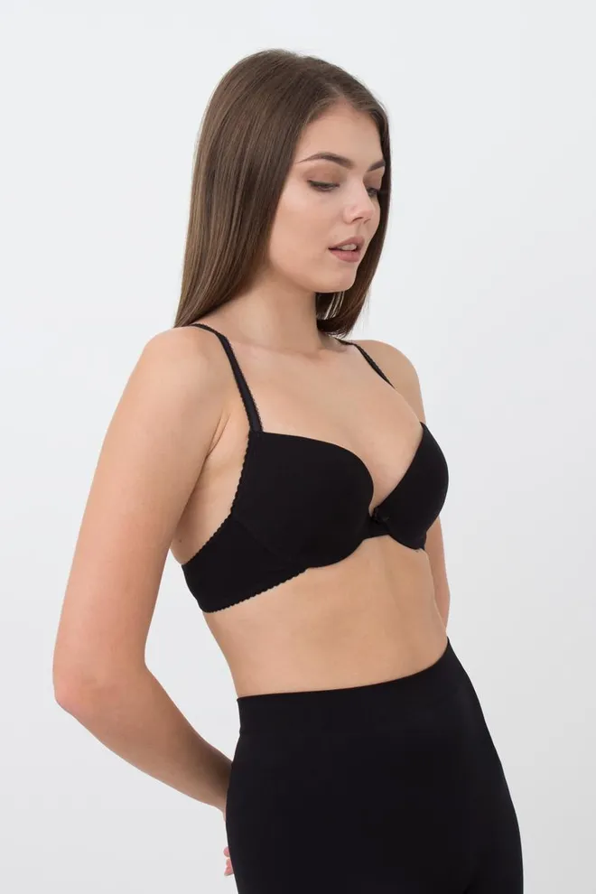 Бюстгальтер с формованной чашкой Basic cotton 1106/60 Giulia (black)