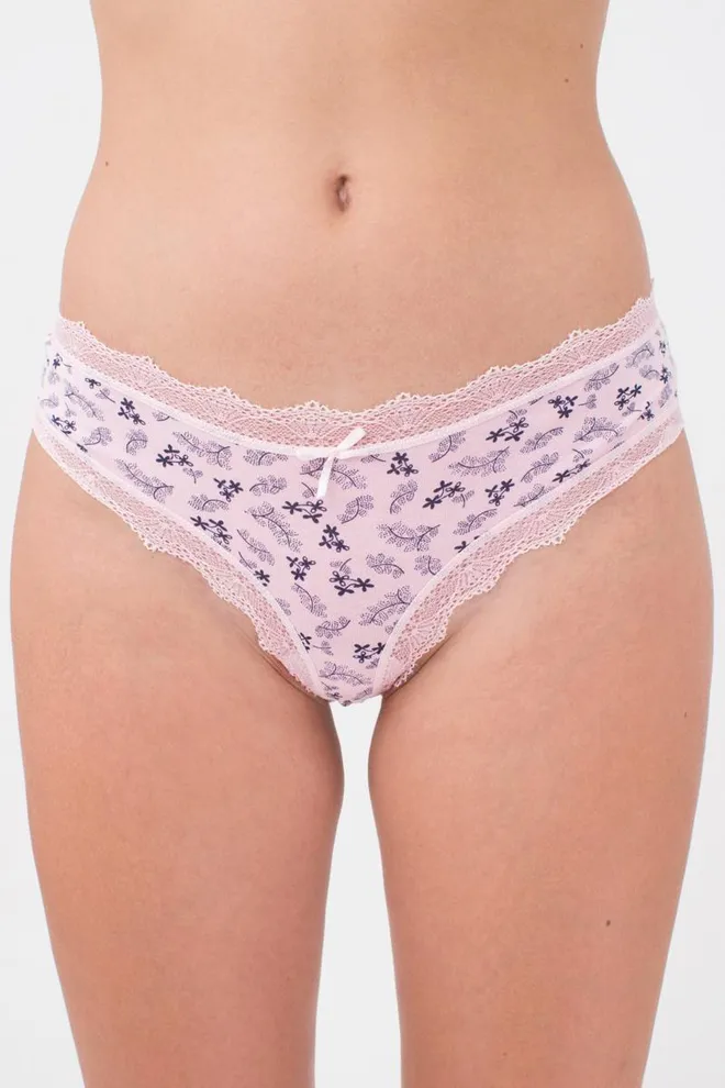 Женские трусы бразилиана Blossom 2203/61 Giulia (white flowers)