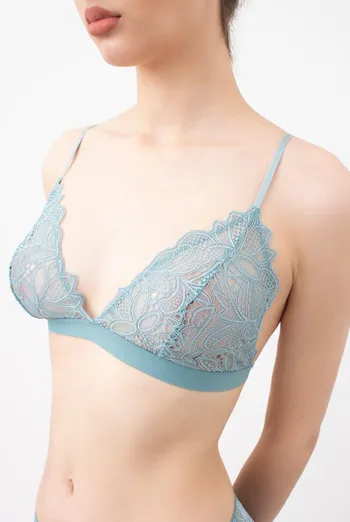 Кружевной бюстгальтер бралетт Blue forest 1605/31 Giulia (light blue)