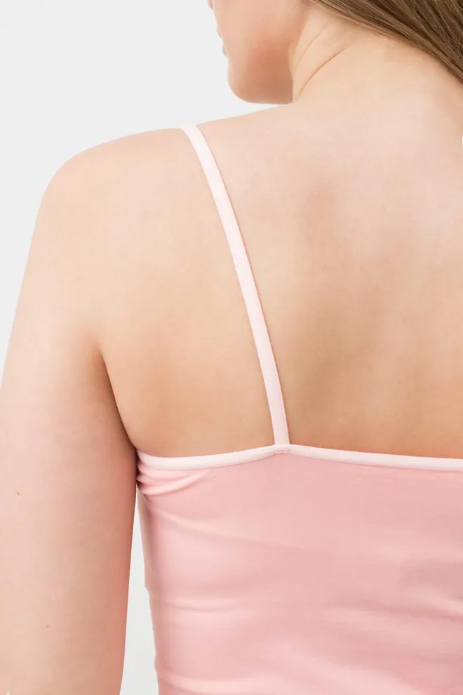 Майка женская бесшовная на тонких бретельках Camisole color Giulia (blossom)