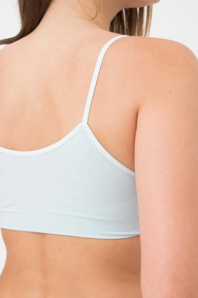 Бесшовный топ на тонких бретелях Cami top Giulia (spun sugar)