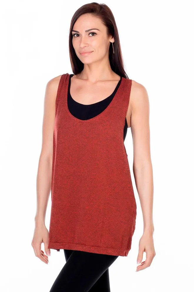 Майка жіноча спортивна Canotta sport melange color Giulia (fiesta)