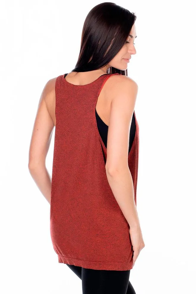 Майка жіноча спортивна Canotta sport melange color Giulia (fiesta)