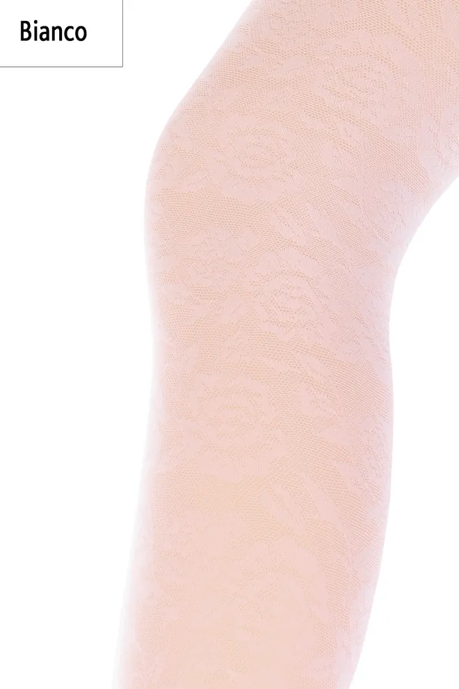 CARLY 40 model 2 Детские колготки с рисунком TM GIULIA  (bianco)