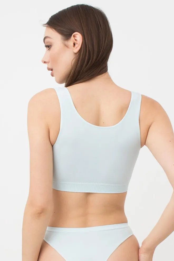 Безшовний топ на широких бретелях Classic top Giulia (spun sugar)