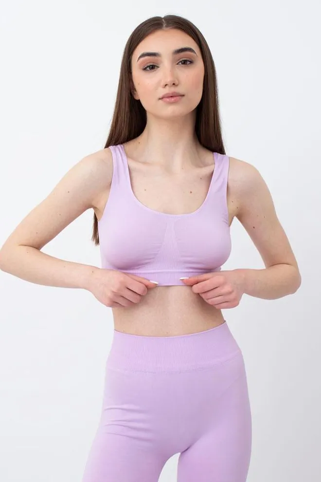 Безшовний топ на широких бретелях Classic top Giulia (orchid bloom)